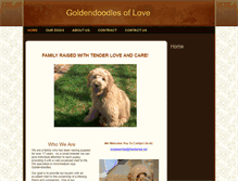 Tablet Screenshot of goldendoodlesoflove.com
